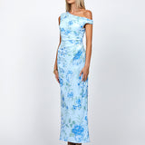 FIONA ONE SHOULDER MIDAXI BL72D31L