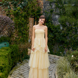 ALLISON TIERED CROSSOVER GOWN B70D26L