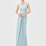 KAHLIA HALTER NECK GOWN B82D77L