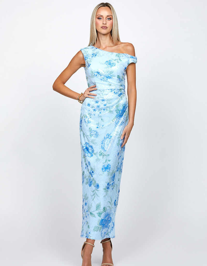 FIONA ONE SHOULDER MIDAXI BL72D31L