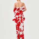 NADENE STRAPLESS COLUMN GOWN B82D68L