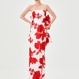 NADENE STRAPLESS COLUMN GOWN B82D68L