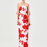 NADENE STRAPLESS COLUMN GOWN B82D68L