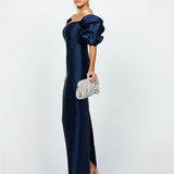 MEREDITH PUFF SLEEVES SCOOPED GOWN B82D81L