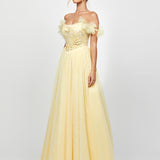 KELI OFF SHOULDER BALL GOWN B79D25L