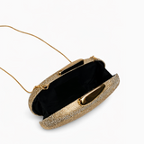 SOLENE OVAL CLUTCH GOLD 140