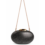 SOLENE OVAL CLUTCH GREY 140