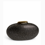 SOLENE OVAL CLUTCH GREY 140