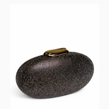 SOLENE OVAL CLUTCH GREY 140
