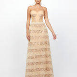 KARMEL STRAPLESS GOWN B79D01L