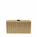 LILY ELEGANT DIAMANTE GOLD CLUTCH 2028-GOLD