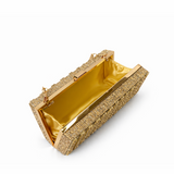 LILY ELEGANT DIAMANTE GOLD CLUTCH 2028-GOLD