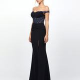 AGGIE OFF SHOULDER GOWN B79D11L