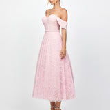 RHEA OFF SHOULDER MIDI B79D04S