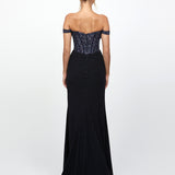AGGIE OFF SHOULDER GOWN B79D11L