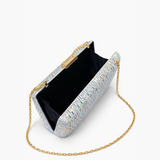 LAUNA SLEEK RHINESTONE PEARLESCENT CLUTCH 433-PEARLESCENT
