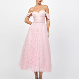 RHEA OFF SHOULDER MIDI B79D04S