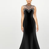 JANA LACE HIGH NECK GOWN B79D12L