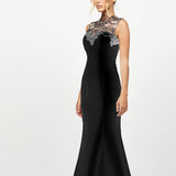 JANA LACE HIGH NECK GOWN B79D12L