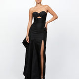 RAIN STRAPLESS CUT OUT GOWN B79D24L