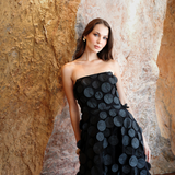 DANAY STRAPLESS HI LO DRESS BL77D12HL