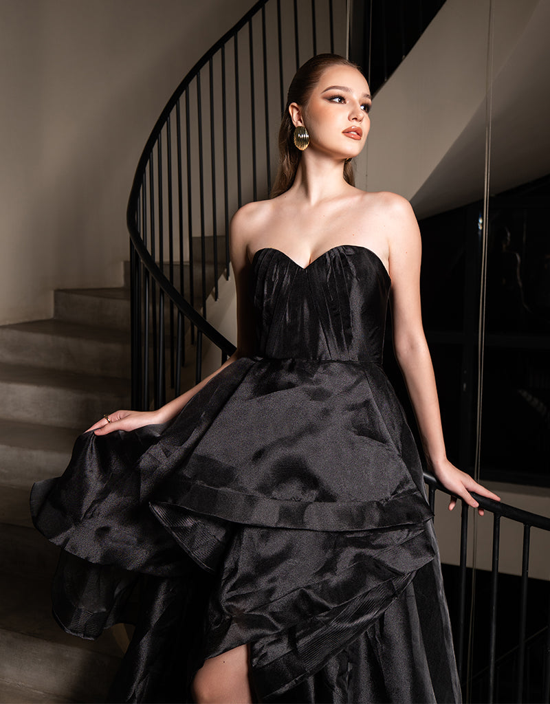 ADELAIDE STRAPLESS HI LO GOWN B71D16HL