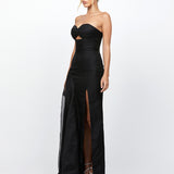 RAIN STRAPLESS CUT OUT GOWN B79D24L