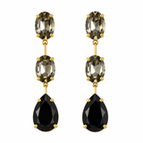 ADRIANA BLACK GOLD EARRINGS