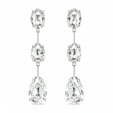 ADRIANA WHITE SILVER EARRINGS