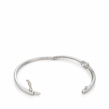 AMELIE DIAMANTE KNOT SILVER BANGLE