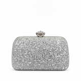 APHRODITE GLITTER CLASP SILVER CLUTCH 0014