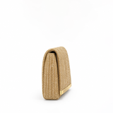 ATHENA PLEATED GLITTER GOLD CLUTCH 1136