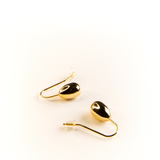 AUTUMN OVAL DROP EARRINGS GOLD