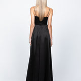 DIAMOND COWL WRAP GOWN B43D11LW