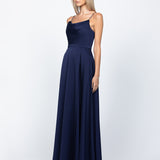 DIAMOND COWL WRAP GOWN B43D11LW