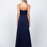 DIAMOND COWL WRAP GOWN B43D11LW