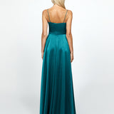 DIAMOND COWL WRAP GOWN B43D11LW