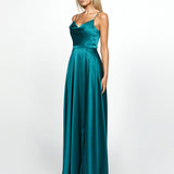 DIAMOND COWL WRAP GOWN B43D11LW