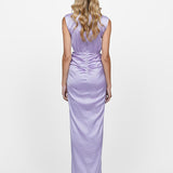 AINSLEE HIGH NECK DRAPED GOWN B60D06L