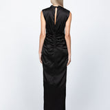 AINSLEE HIGH NECK DRAPED GOWN B60D06L