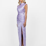 AINSLEE HIGH NECK DRAPED GOWN B60D06L