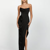 LUCINDA STRAPLESS COWL GOWN B60D26L