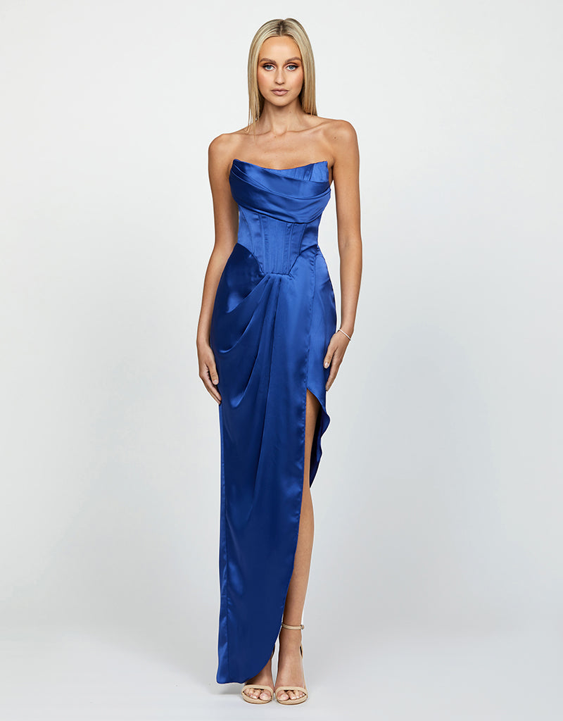 LUCINDA STRAPLESS COWL GOWN B60D26L