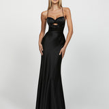 SAMPLE AUGUSTA SHEER PANELLED GOWN SAMPLE B62D06L
