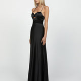 SAMPLE AUGUSTA SHEER PANELLED GOWN SAMPLE B62D06L