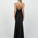 SAMPLE AUGUSTA SHEER PANELLED GOWN SAMPLE B62D06L