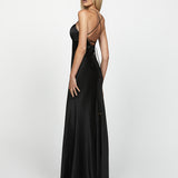 SAMPLE AUGUSTA SHEER PANELLED GOWN SAMPLE B62D06L