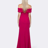 QUINNY OFF SHOULDER GOWN B64D13L