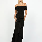 QUINNY OFF SHOULDER GOWN B64D13L