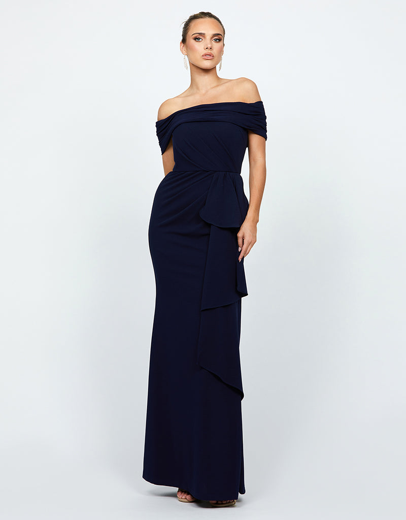 QUINNY OFF SHOULDER GOWN B64D13L